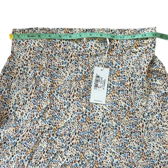 NWT Petal & Pup AXEL wide leg pull on cream leopard print pants size medium - Picture 6 of 8